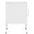 Noptiere, 2 buc., alb, 35x35x51 cm, oțel GartenMobel Dekor