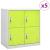 Dulapuri vestiar 5 buc. gri deschis/verde 90x45x92,5 cm oțel GartenMobel Dekor