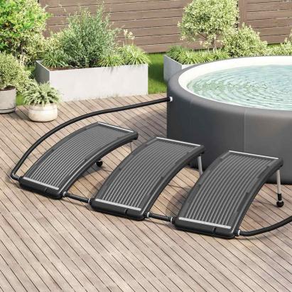 Panouri solare de încălzire piscină, 3 buc., 110x65 cm, curbat GartenMobel Dekor
