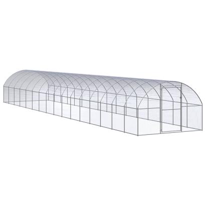 Coteț de găini pentru exterior, 3x16x2 m, oțel zincat GartenMobel Dekor