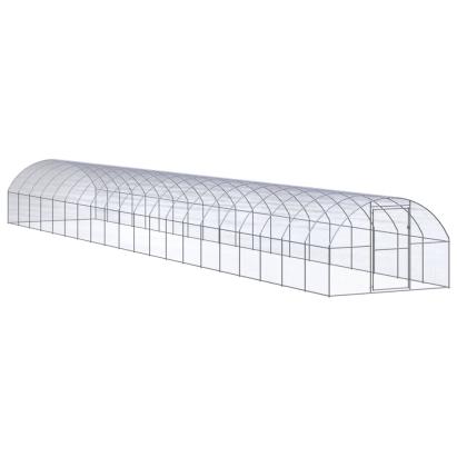 Coteț de găini pentru exterior, 3x20x2 m, oțel zincat GartenMobel Dekor