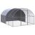 Coteț de găini pentru exterior, 3x4x2 m, oțel zincat GartenMobel Dekor