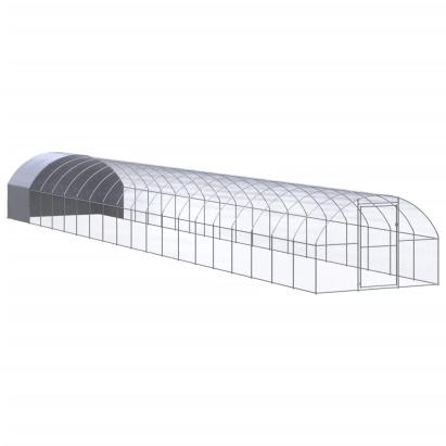 Coteț de găini pentru exterior, 3x20x2 m, oțel zincat GartenMobel Dekor