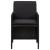 Set mobilier de grădină cu perne, 9 piese, negru, poliratan GartenMobel Dekor