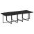 Set mobilier de exterior cu perne, 11 piese, negru, poliratan GartenMobel Dekor