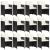 Set mobilier de exterior cu perne, 13 piese, negru, poliratan GartenMobel Dekor