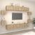 Set dulap TV, 8 piese, stejar sonoma, lemn prelucrat GartenMobel Dekor