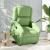Fotoliu electric rabatabil cu ridicare, verde deschis, catifea GartenMobel Dekor
