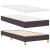 Pat boxspring cu saltea Maro închis 90 x 190 cm țesătură GartenMobel Dekor