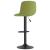Scaune de bar, 2 buc., verde deschis, catifea GartenMobel Dekor