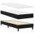 Pat boxspring cu saltea cu saltea Negru 80 x 200 cm țesătură GartenMobel Dekor