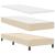 Pat boxspring cu saltea cu saltea Crem 80 x 200 cm țesătură GartenMobel Dekor