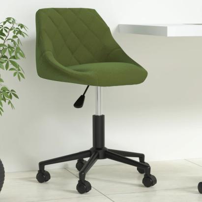 Scaun de birou pivotant, verde deschis, catifea GartenMobel Dekor