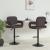 Scaune de bar, 2 buc., gri taupe, material textil GartenMobel Dekor