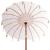 Parasol Balinez Crem 180-190 cm Bumbac, lemn masiv GartenMobel Dekor