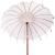 Parasol Balinez Crem 210-220 cm Bumbac, lemn masiv GartenMobel Dekor