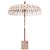 Parasol Balinez 260 Crem 180-190 cm Bumbac și lemn masiv GartenMobel Dekor