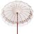 Parasol Balinez 260 Crem 210-220 cm Bumbac și lemn masiv GartenMobel Dekor
