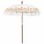 Parasol Balinez 260 Crem 210-220 cm Bumbac și lemn masiv GartenMobel Dekor