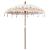 Parasol Balinez Crem 210-220 cm Bumbac, lemn masiv GartenMobel Dekor
