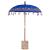 Parasol Balinez albastru 180-190 cm Bumbac, lemn masiv GartenMobel Dekor