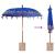 Parasol Balinez albastru 210-220 cm Bumbac, lemn masiv GartenMobel Dekor