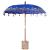 Parasol Balinez albastru 210-220 cm Bumbac, lemn masiv GartenMobel Dekor