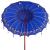 Parasol Balinez albastru 210-220 cm Bumbac, lemn masiv GartenMobel Dekor