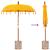 Parasol Balinez Galben 180-190 cm Bumbac, lemn masiv GartenMobel Dekor