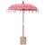 Parasol Balinez Roz 180-190 cm Bumbac, lemn masiv GartenMobel Dekor