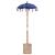 Parasol cu bază Albastru, Maro 250 cm Bumbac, lemn GartenMobel Dekor