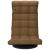 Scaun de podea pivotant, maro, material textil GartenMobel Dekor