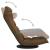 Scaun de podea pivotant, maro, material textil GartenMobel Dekor