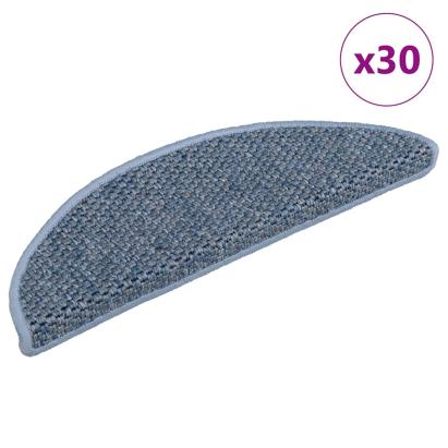 Covoraș scări autoadeziv 30 buc. albastru, 56x17x3 aspect sisal GartenMobel Dekor