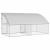 Cușcă pentru pui Argintiu 400 x 200 x 198.5 cm Oțel galvanizat GartenMobel Dekor