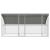 Cușcă pentru pui Argintiu 400 x 200 x 198.5 cm Oțel galvanizat GartenMobel Dekor