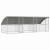 Cușcă pentru pui Argintiu 600 x 200 x 198.5 cm Oțel galvanizat GartenMobel Dekor