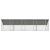 Cușcă pentru pui Argintiu 800 x 200 x 198.5 cm Oțel galvanizat GartenMobel Dekor