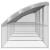 Cușcă pentru pui Argintiu 800 x 200 x 198.5 cm Oțel galvanizat GartenMobel Dekor