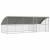 Cușcă pentru pui Argintiu 600 x 200 x 198.5 cm Oțel galvanizat GartenMobel Dekor