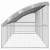 Cușcă pentru pui Argintiu 800 x 200 x 198.5 cm Oțel galvanizat GartenMobel Dekor