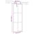 Ușă glisantă cu set feronerie neagră 76x205cm sticlă securizată GartenMobel Dekor
