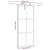 Ușă glisantă cu set feronerie neagră 90x205cm sticlă securizată GartenMobel Dekor