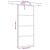 Ușă glisantă cu set feronerie neagră 90x205cm sticlă securizată GartenMobel Dekor