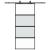 Ușă glisantă cu set feronerie neagră 90x205cm sticlă securizată GartenMobel Dekor