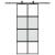 Ușă glisantă cu set feronerie neagră 90x205cm sticlă securizată GartenMobel Dekor