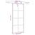 Ușă glisantă cu set feronerie neagră 90x205cm sticlă securizată GartenMobel Dekor