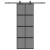 Ușă glisantă cu set feronerie neagră 76x205cm sticlă securizată GartenMobel Dekor