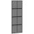 Ușă glisantă cu set feronerie neagră 76x205cm sticlă securizată GartenMobel Dekor