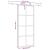 Ușă glisantă cu set feronerie neagră 90x205cm sticlă securizată GartenMobel Dekor